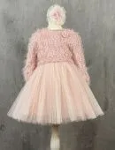 Платье нарядное для девочки (3622 vizon)