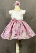 Платье нарядное для девочки (4206 pudra)