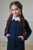 Бомбер школьный для девочки (3105 син.)