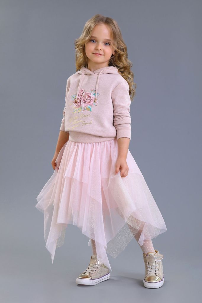 Худи для девочки (2301-123-ТХФЛ роз.)