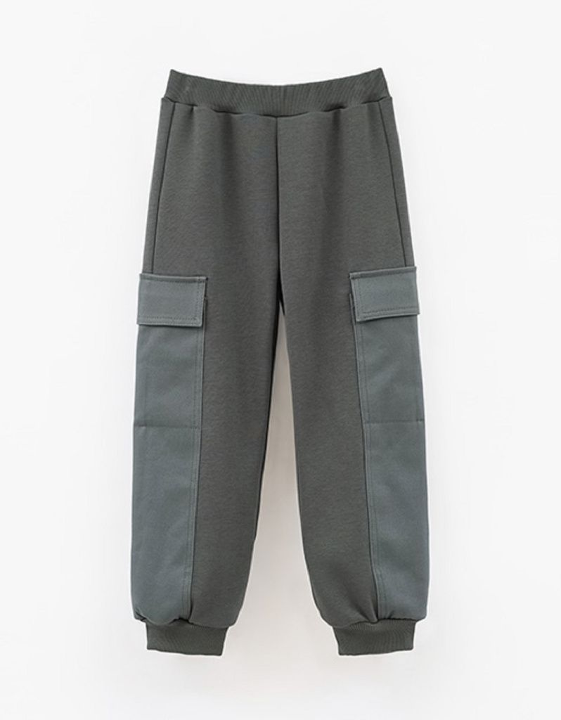 Брюки для мальчика (252079 серо-зеленый)