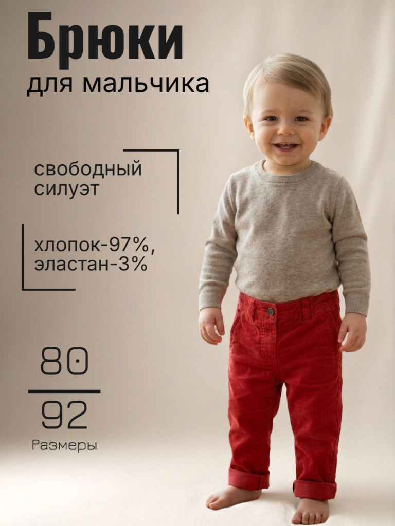 Брюки для мальчика (LJ00954-C939)