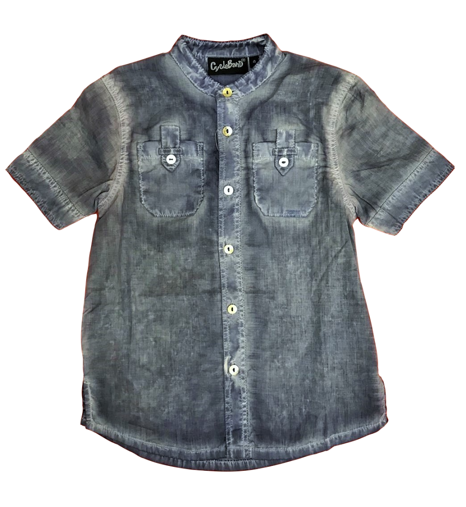 Рубашка для мальчика (В26298 blue)