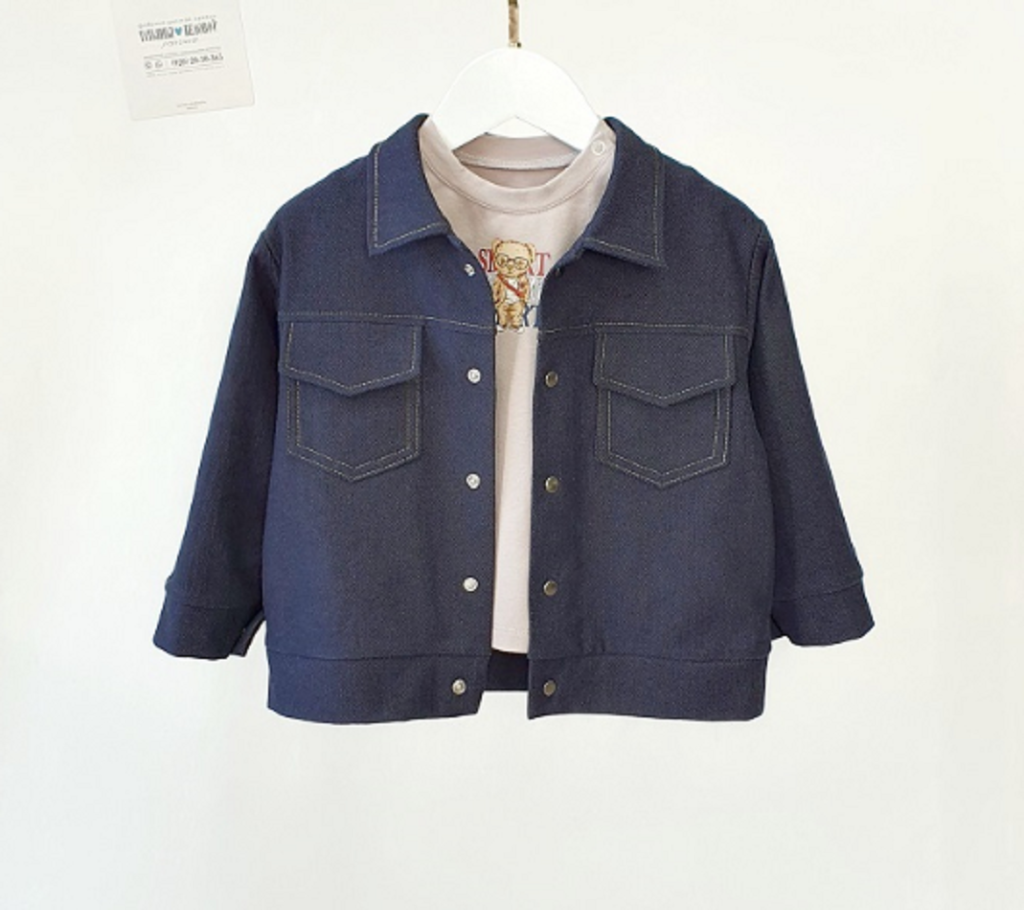 Блейзер для мальчика (К209/00У150д/н синий джинс)