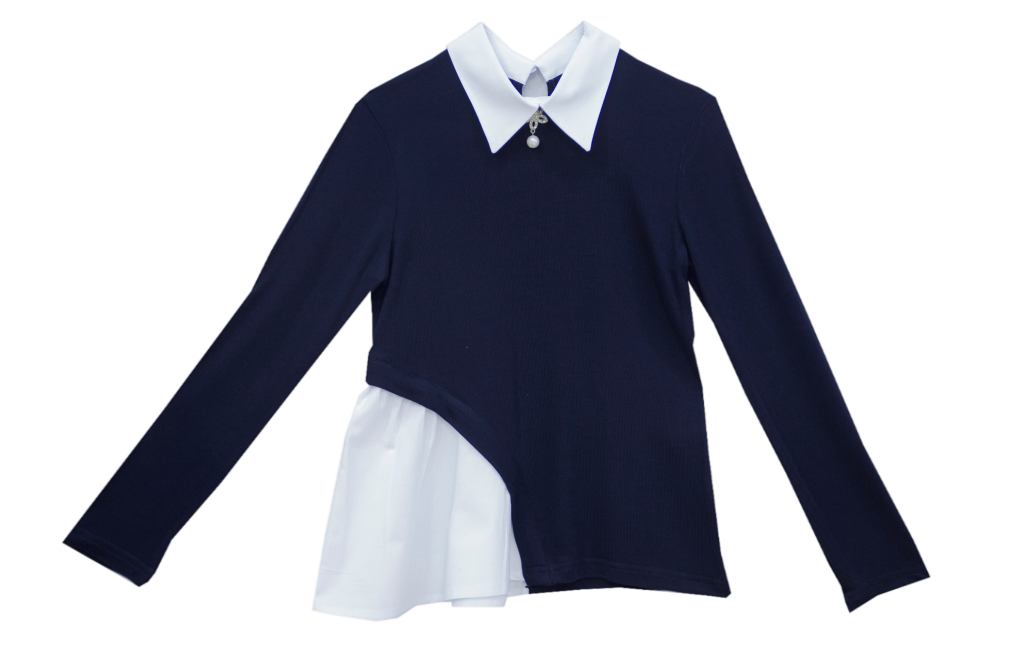 Блузка школьная для девочки (13533-1)
