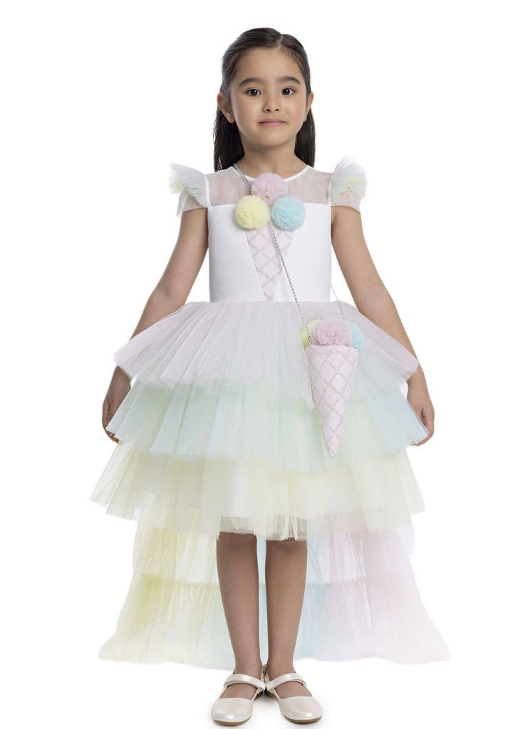 Платье нарядное для девочки (34022 мульти.)