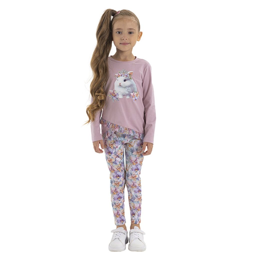 Легинсы для девочки																														 (О56832 сиреневый )