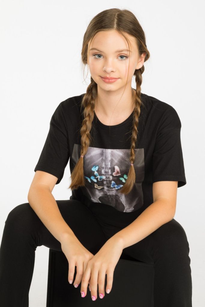 Футболка для девочки (223-0440G-17-100-1)