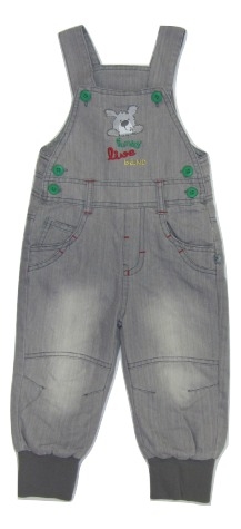 Полукомбинезон джинсовый для мальчика  (372537)