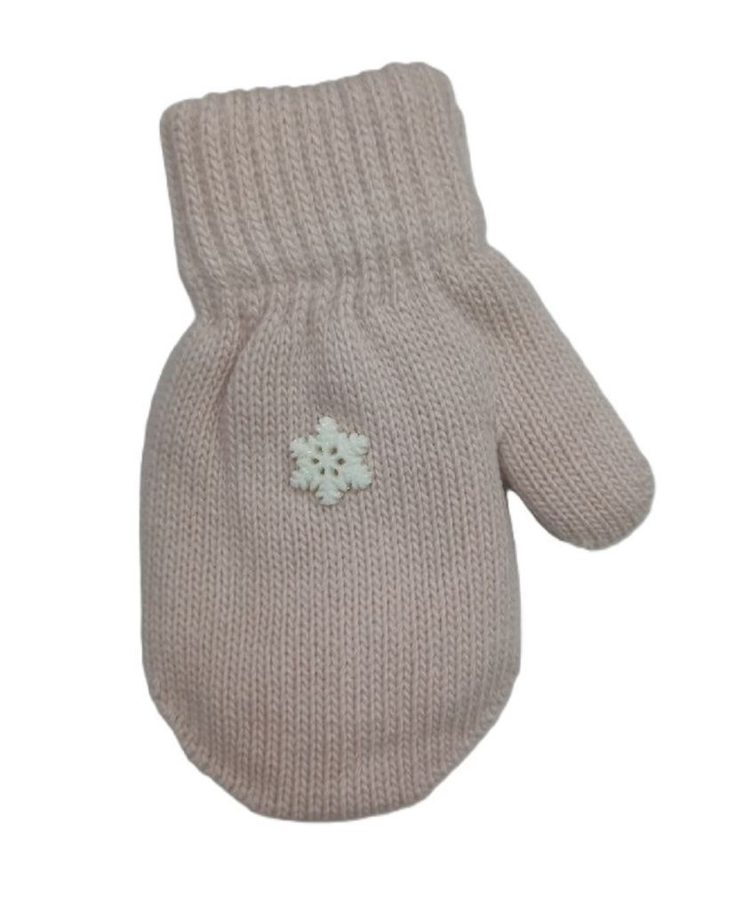 Варежки для девочки (TMg-014(TMg-081) пудровый)