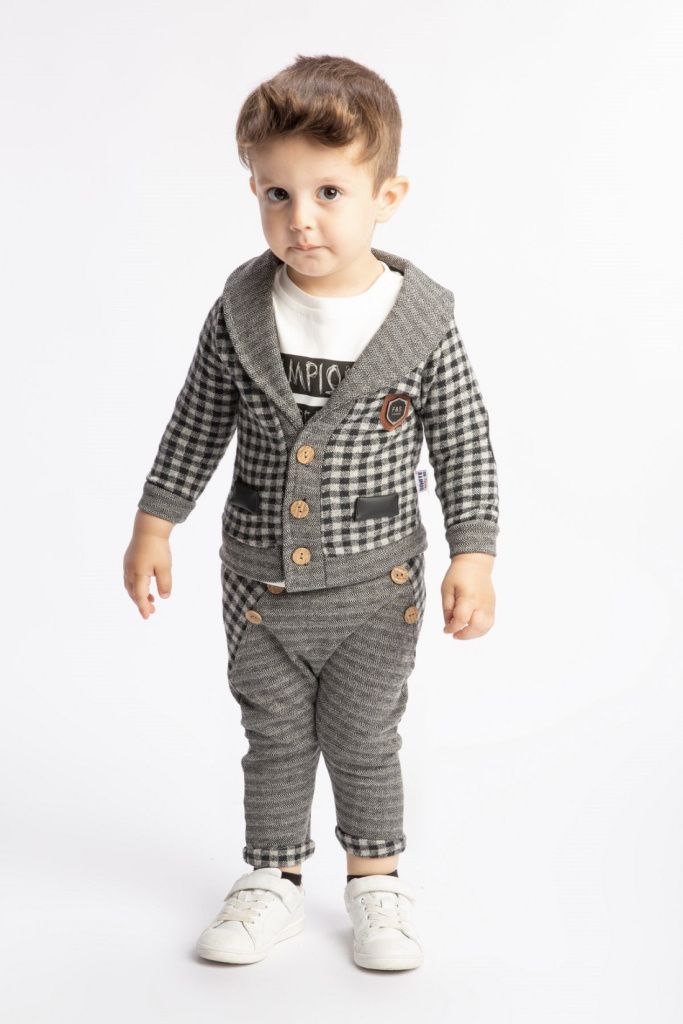 Комплект для мальчика (16163 бел.-черный)