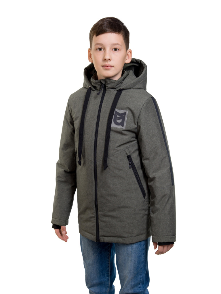 Куртка демисезонная для мальчиков  (831М серый)