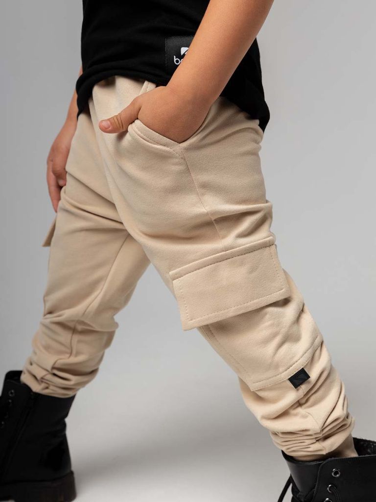 Брюки трикотажные для детей (6-436U беж.)