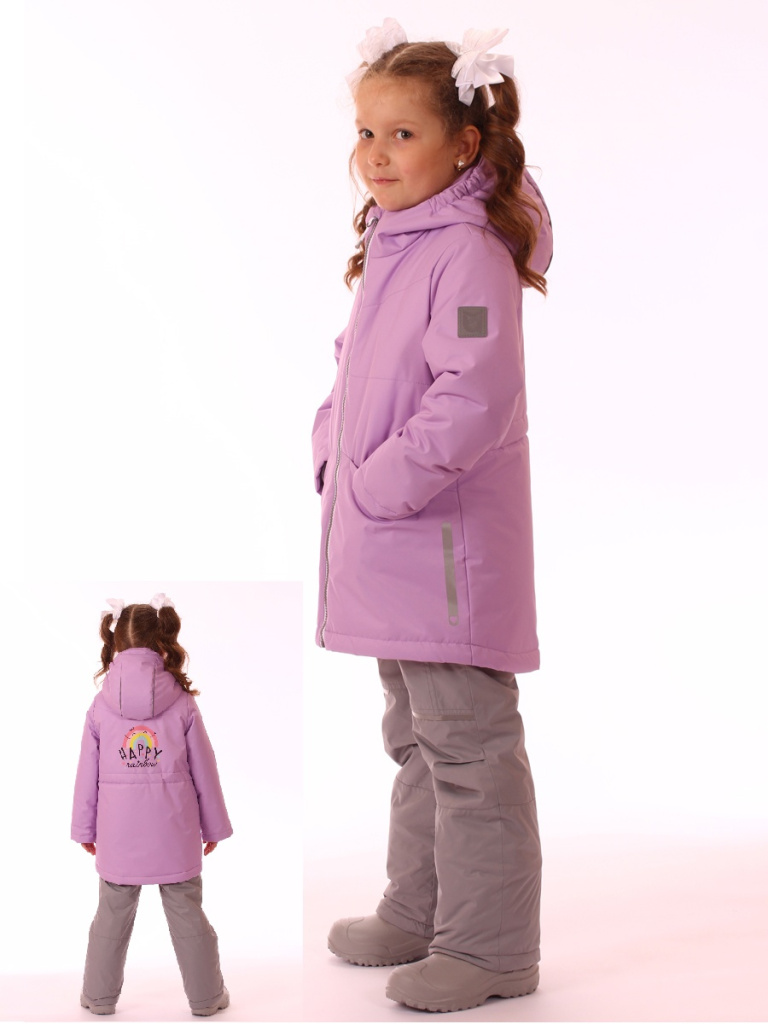 Куртка демисезонная для девочки (1137- 862М лиловый)