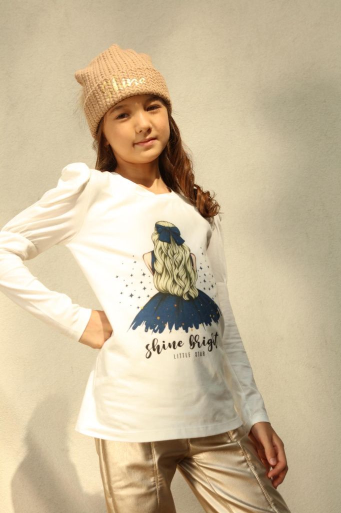 Лонгслив для девочки (wo Wojcik21 311)