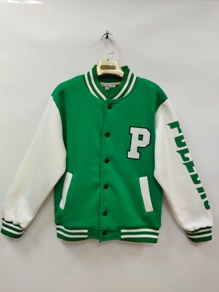 Бомбер детский (P12102 ФЛИС UNISEX зелён.)