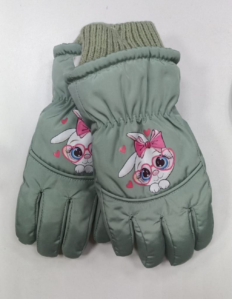 Перчатки для девочки (TCH-024 зелёный)
