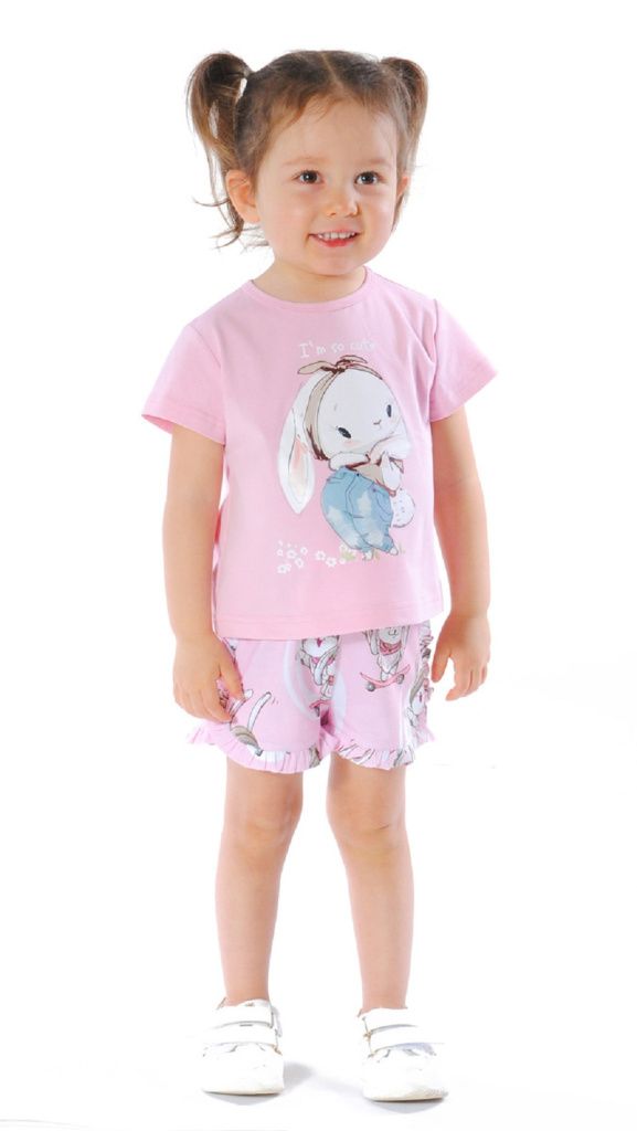 Футболка для девочки (30-5795 розовый)