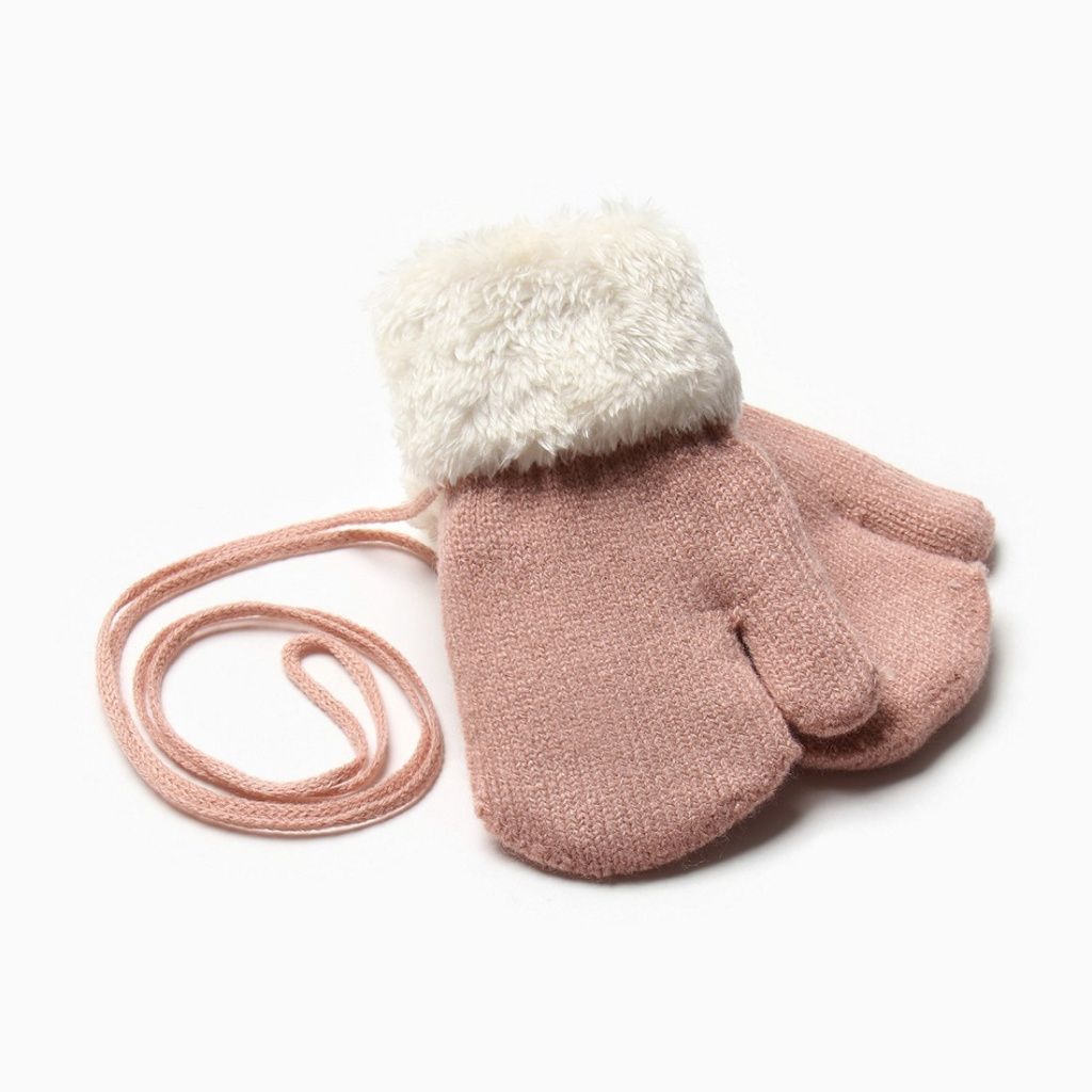 Варежки для девочки (9614094 розовый)