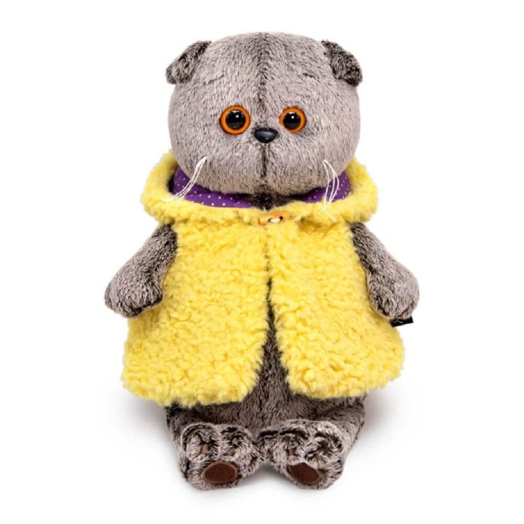 Кот Басик в жилете с капюшоном  (Ks25-223)