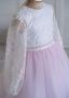 Платье нарядное для девочки (Миледи бел.розовый)