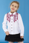 Блузка школьная для девочки (503 (бордо))