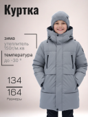Куртка зимняя для мальчика (55564 серый)