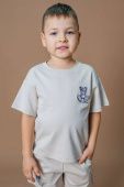 Футболка для мальчика (30029 серо-бежевый) Футболка для мальчика (30029 серо-бежевый)