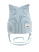 Шапка демисезонная для девочки (Секрет светло-джинсовый)