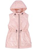 Жилет утепленный для девочки (9м4823 пудровый) Жилет утепленный для девочки (9м4823 пудровый)