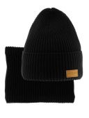 Комплект зимний детский (шапка+шарф-снуд) (Адаптация черный)