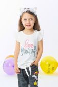 Футболка для девочки (LOVE YOURSELF 15722) Футболка для девочки (LOVE YOURSELF 15722)