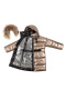 Пальто зимнее для девочки (ЗС-924 бронза)