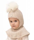 Шлем зимний для девочки (ТОРРИ / 80391 св.бежевый) Шлем зимний для девочки (ТОРРИ / 80391 св.бежевый)