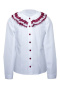 Блузка школьная для девочки (500 (бордо))