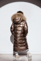Пальто зимнее для девочки (З-916 бронза)
