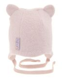 Шапка зимняя для девочки (Ресничка пудровый) Шапка зимняя для девочки (Ресничка пудровый)