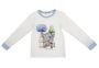 Лонгслив для девочки (О66174 бело-гол.)