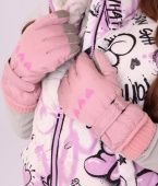 Перчатки для девочки (TCH-051 розовый)