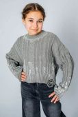 Джемпер для девочки (22793 серый) Джемпер для девочки (22793 серый)