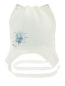 Шапка демисезонная для девочки (Мурмышка белый)