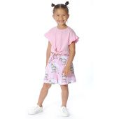 Юбка-шорты для девочки (30-6051 розовый) Юбка-шорты для девочки (30-6051 розовый)