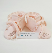 Пинетки для новорожденного (К212/А127фн пудровый)