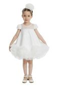Платье нарядное для девочки (34110 экрю)
