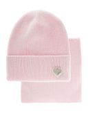 Комплект для девочки (шапка+снуд) (Сентябрина бледно-розовый)
