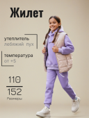 Жилет утепленный для девочки (9048)