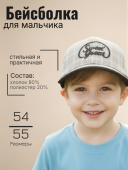 Бейсболка для мальчика (260325-KUK128 бежевый) Бейсболка для мальчика (260325-KUK128 бежевый)