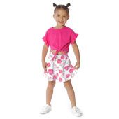 Юбка-шорты для девочки (30-6050 белый) Юбка-шорты для девочки (30-6050 белый)