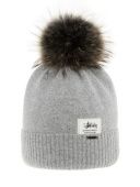 Шапка зимняя для девочки (Элси серый меланж)