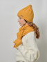 Комплект зимний для девочки (шапка+шарф+варежки) (42337кл56)